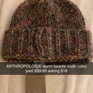 BNWT Anthologies Multi-Color Beanie